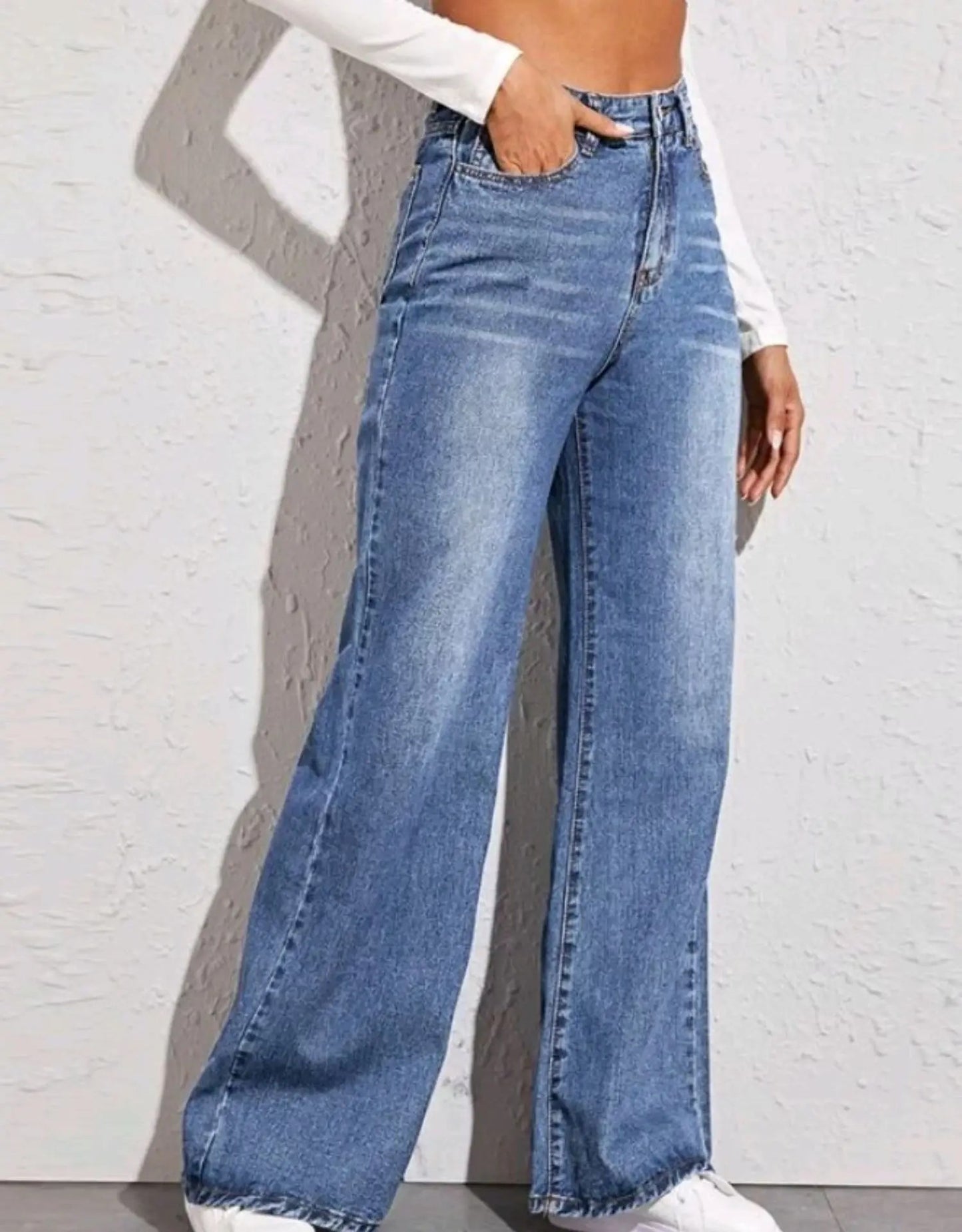 Upgrade Your Style with New High Waist Wide Leg Jeans for Women - Perfect for Any Occasion!