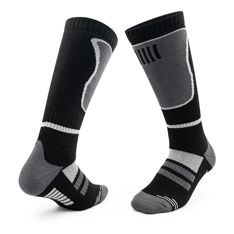 Men's Custom Long Tube Outdoor Ski Socks: Warm, Sweat-Absorbing, Shock-Absorbing Mountaineering Sports Socks