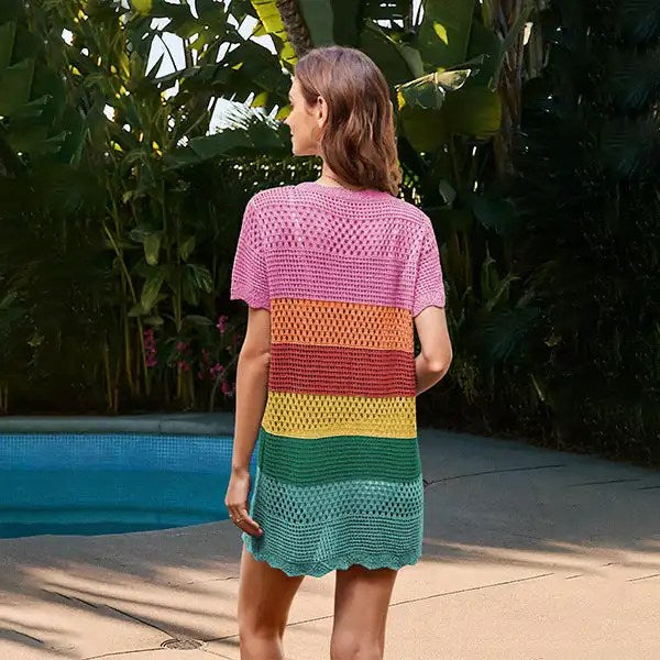2024's Hottest Women's Crochet Wispy Top: The Must-Have Summer Beach Skirt Dress Combo