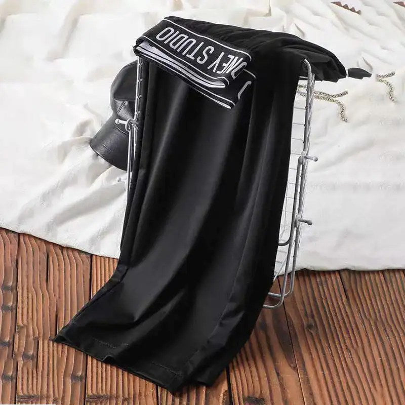 2024 New Summer Collection: High Waist Ice Silk Jeans for Women - Comfortable, Stylish, and Breathable Tencel Wide-leg Pants