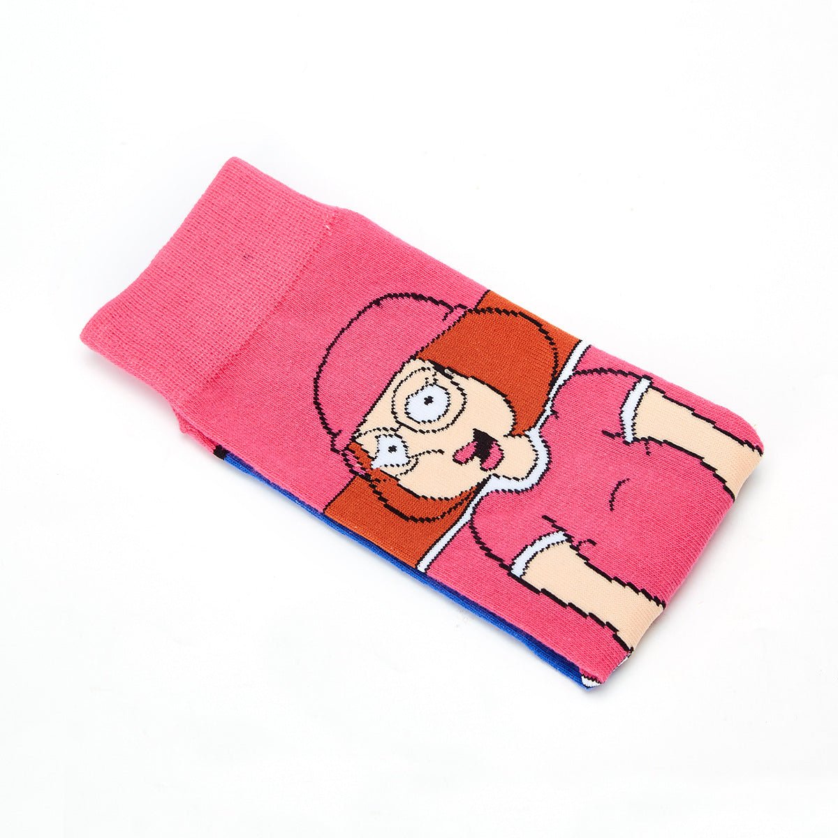 Men's Cotton Cartoon Animation Cotton Wholesale Sports and Leisure Straight Medium Tube Tide Socks-5PRS