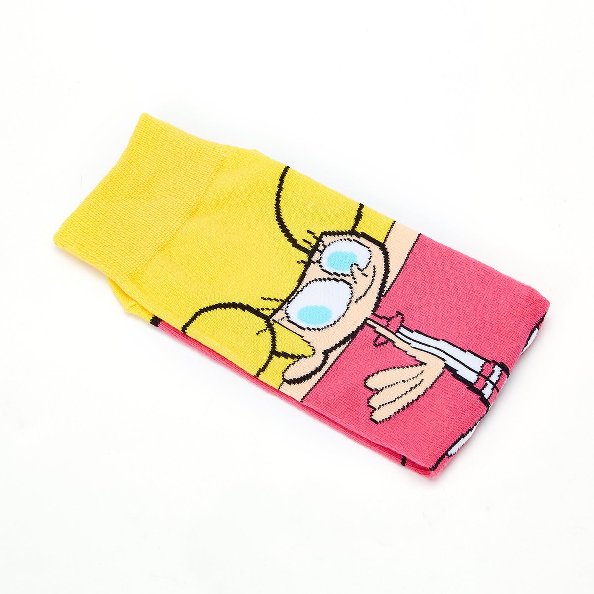 Men's Cotton Cartoon Animation Cotton Wholesale Sports and Leisure Straight Medium Tube Tide Socks-5PRS