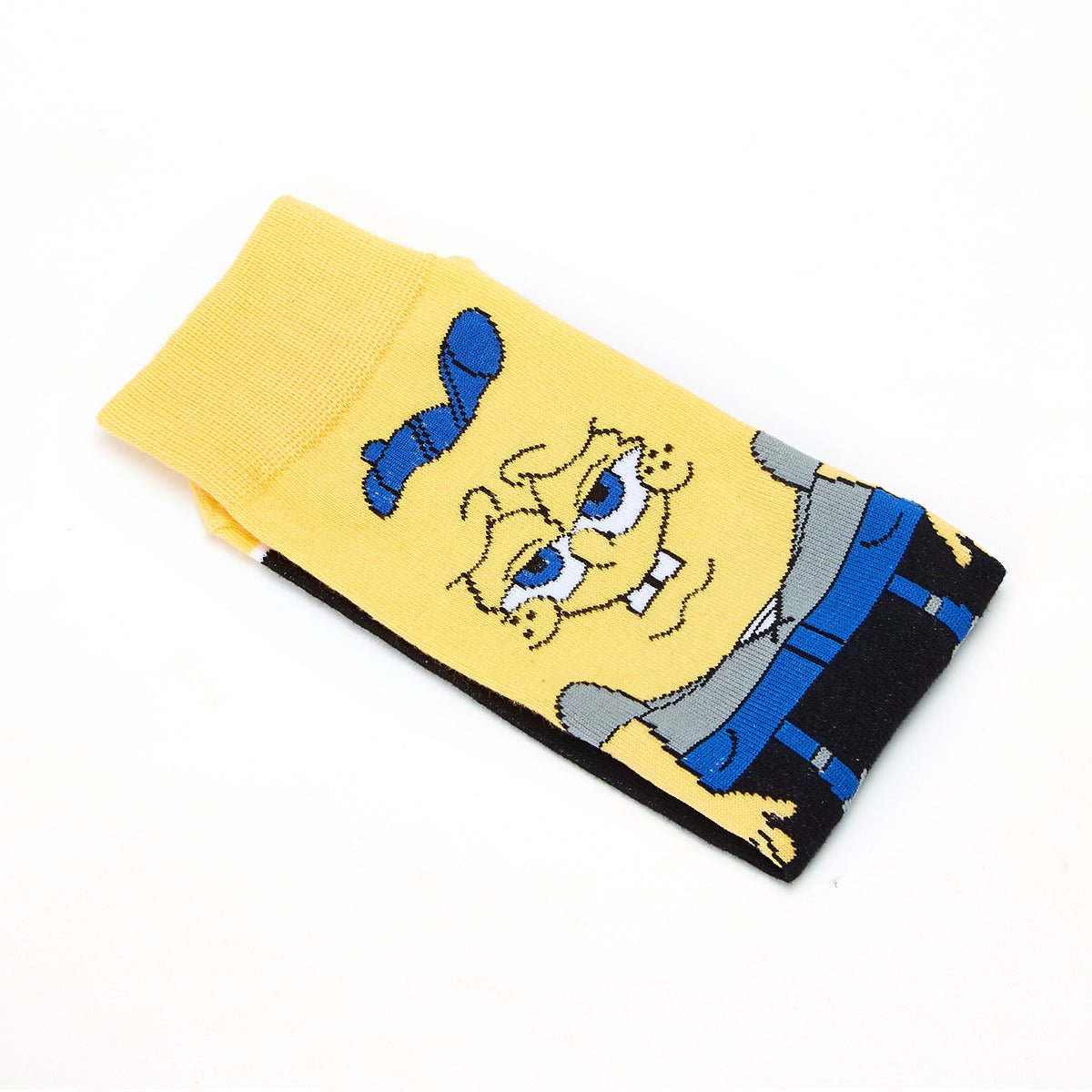 Men's Cotton Cartoon Animation Cotton Wholesale Sports and Leisure Straight Medium Tube Tide Socks-5PRS
