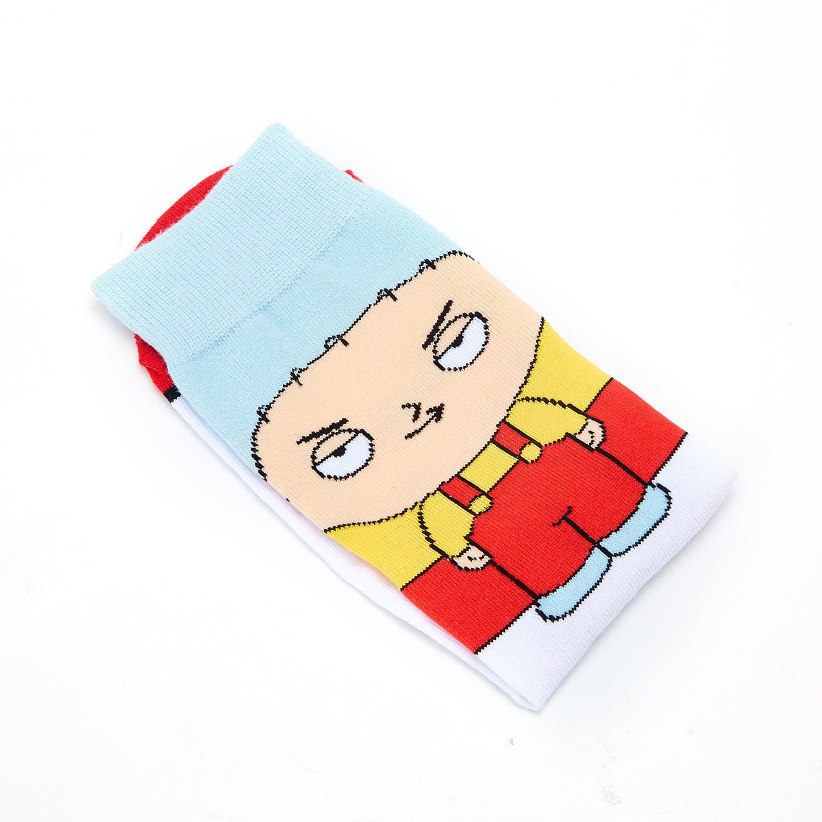 Men's Cotton Cartoon Animation Cotton Wholesale Sports and Leisure Straight Medium Tube Tide Socks-5PRS
