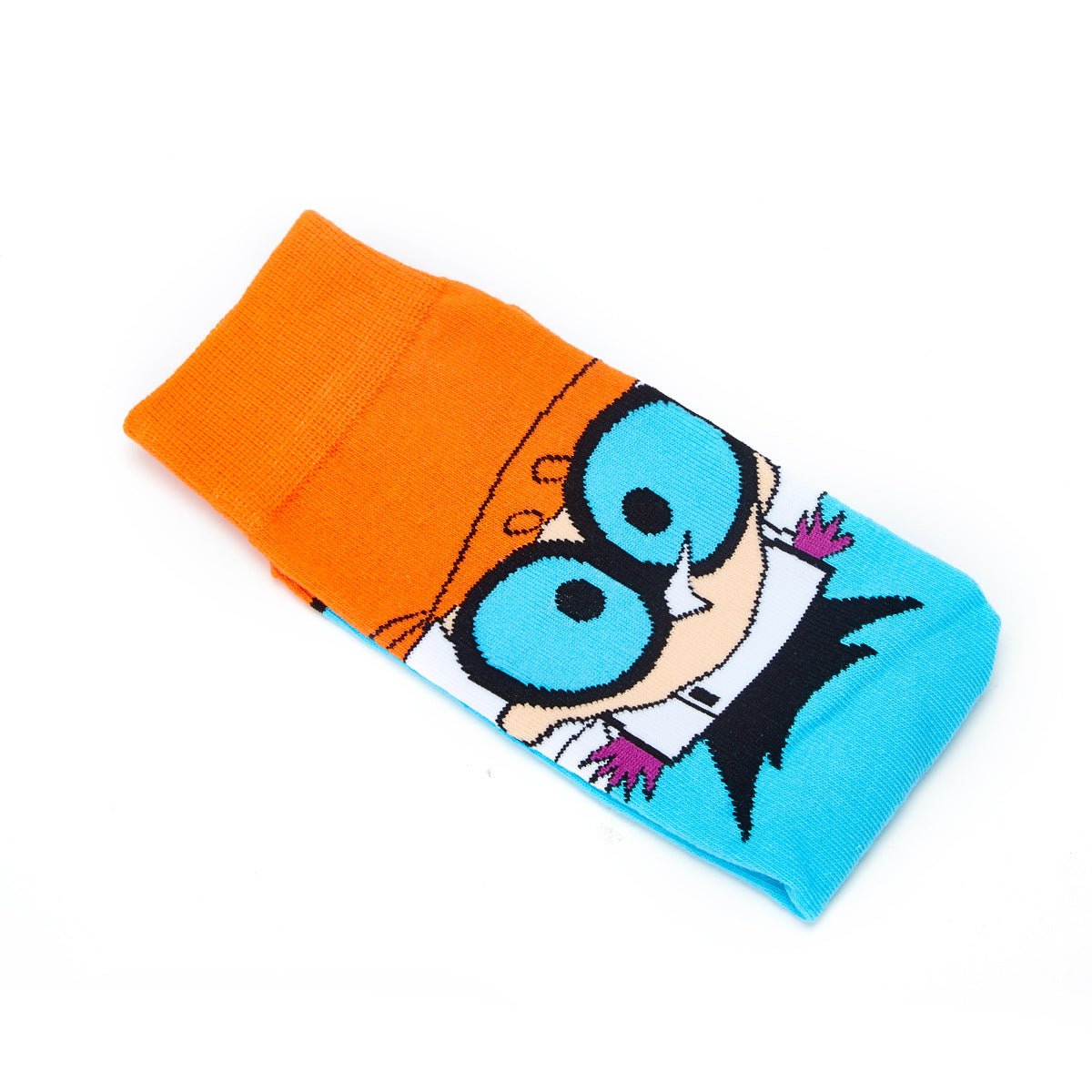 Men's Cotton Cartoon Animation Cotton Wholesale Sports and Leisure Straight Medium Tube Tide Socks-5PRS
