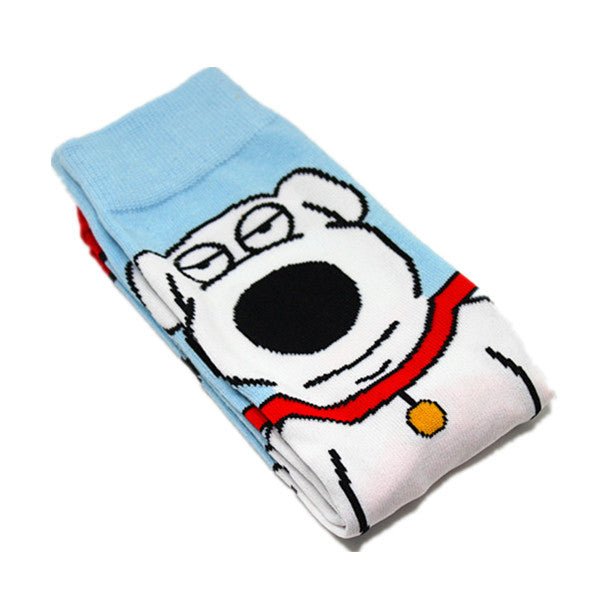 Male Cotton Female Animation Socks Cartoon Tide Socks Medium Tube Adult SpongeBob SquarePants Socks-5PRS