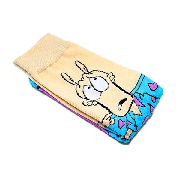Male Cotton Female Animation Socks Cartoon Tide Socks Medium Tube Adult SpongeBob SquarePants Socks-5PRS