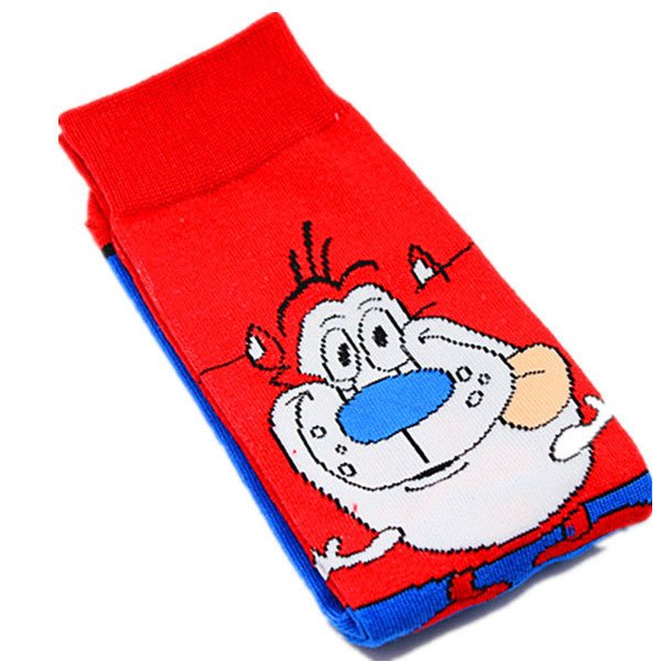 Male Cotton Female Animation Socks Cartoon Tide Socks Medium Tube Adult SpongeBob SquarePants Socks-5PRS
