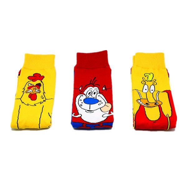 Male Cotton Female Animation Socks Cartoon Tide Socks Medium Tube Adult SpongeBob SquarePants Socks-5PRS