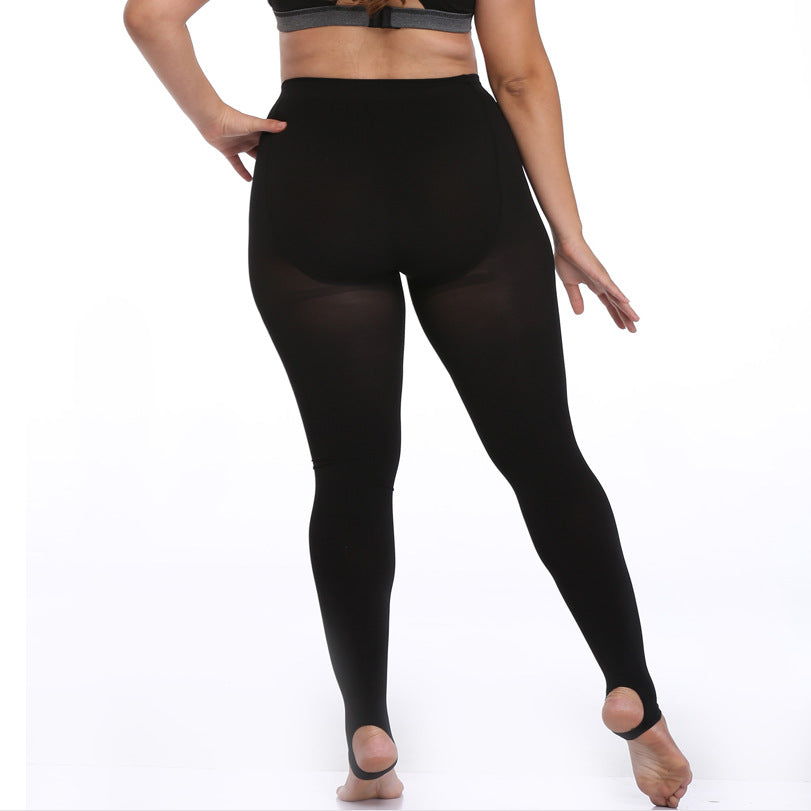 Spring and Autumn 150kg Extra Large Size Medium and Thick Stockings Velvet Pantyhose Plus Fat Extra Size Fat MM Crotch Bottom Legging