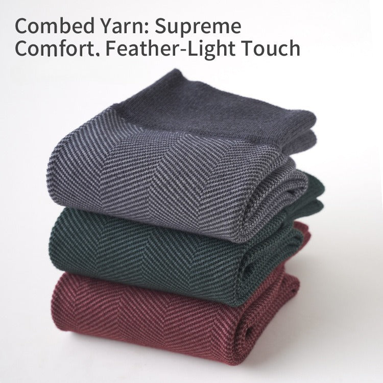 Men's Business Socks Amazon Stockings Mid-tube High-end Business Casual Cotton Socks