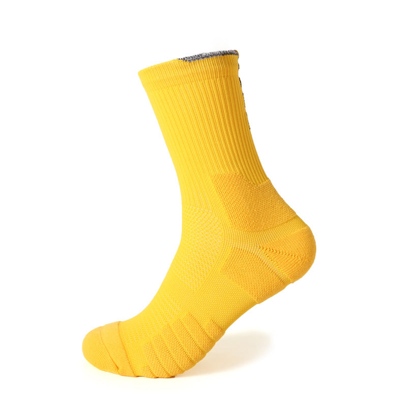 Professional Basketball Socks, Stockings AJ Trapeze Sports Socks, Men's Thickened High Tube Socks, Towel Sweat-absorbing, Non-slip and Breathable Elite Socks