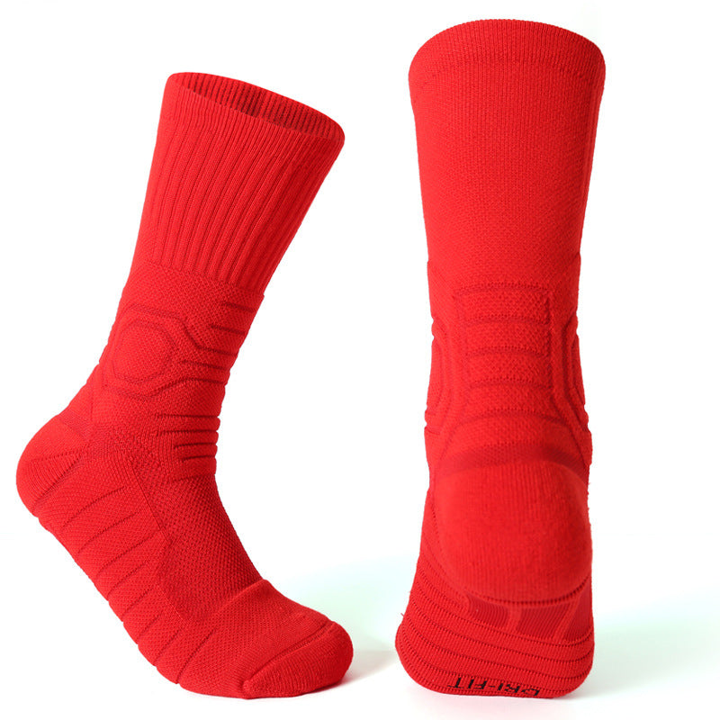 Professional Basketball Socks, Stockings AJ Trapeze Sports Socks, Men's Thickened High Tube Socks, Towel Sweat-absorbing, Non-slip and Breathable Elite Socks