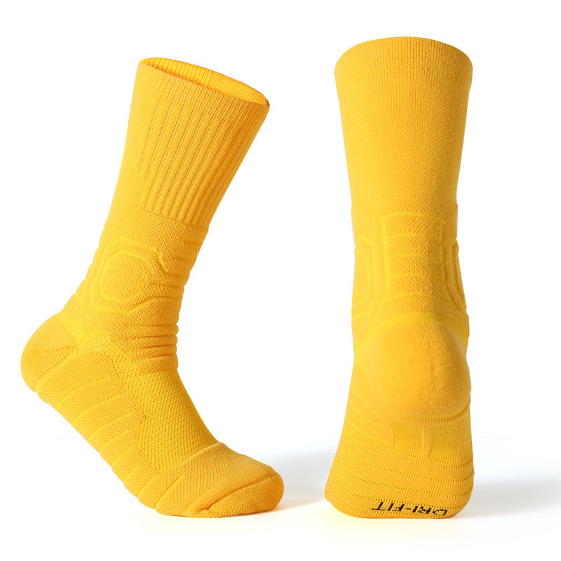 Professional Basketball Socks, Stockings AJ Trapeze Sports Socks, Men's Thickened High Tube Socks, Towel Sweat-absorbing, Non-slip and Breathable Elite Socks