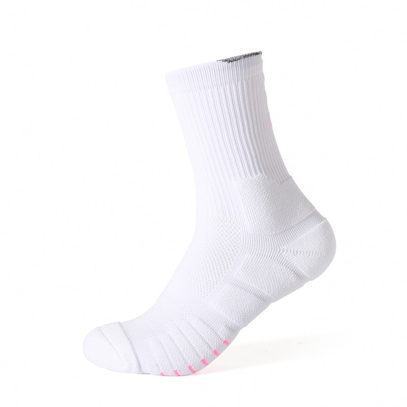 Professional Basketball Socks, Stockings AJ Trapeze Sports Socks, Men's Thickened High Tube Socks, Towel Sweat-absorbing, Non-slip and Breathable Elite Socks