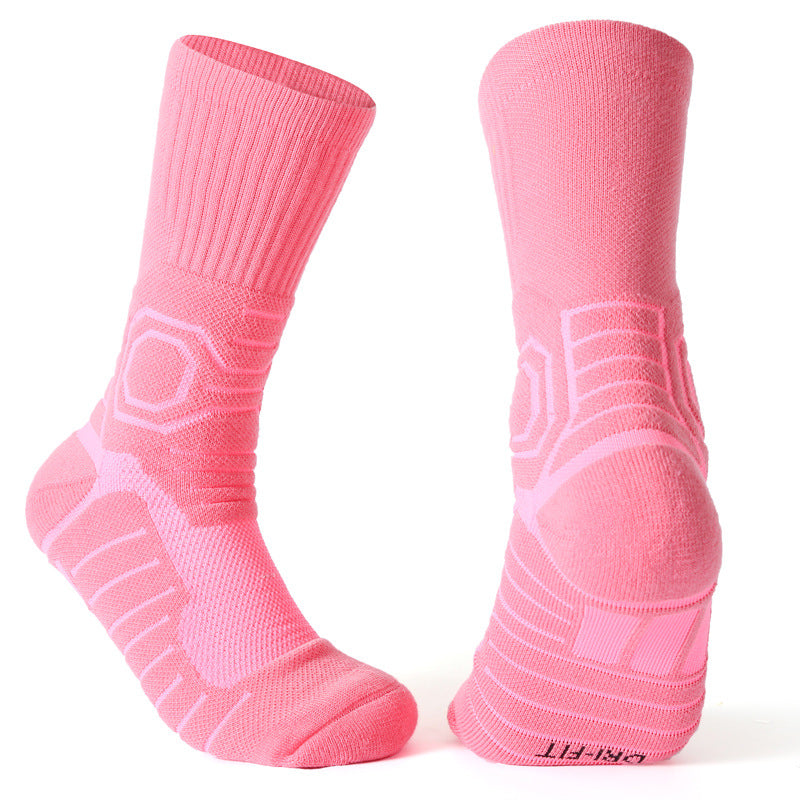 Professional Basketball Socks, Stockings AJ Trapeze Sports Socks, Men's Thickened High Tube Socks, Towel Sweat-absorbing, Non-slip and Breathable Elite Socks