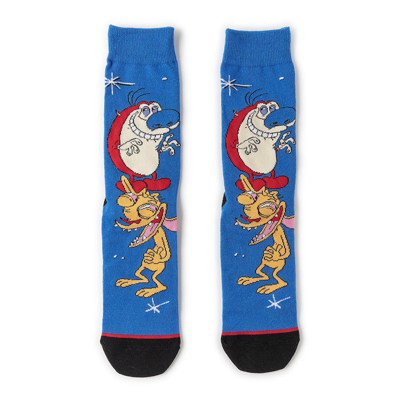 Medium Tube Personalized Animation Cartoon Comic Socks Male and Female Skateboard Cotton Socks-5PRS