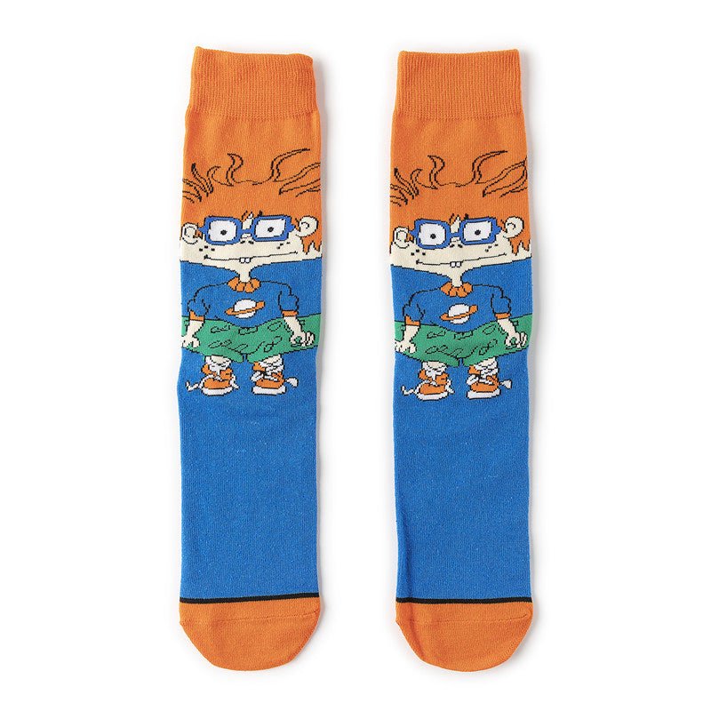 Medium Tube Personalized Animation Cartoon Comic Socks Male and Female Skateboard Cotton Socks-5PRS