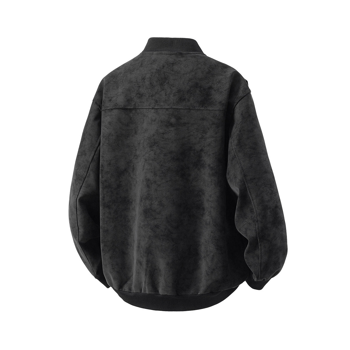 Artisan Deconstructed Leather Jacket - Ashy Gray Reconstructed Stand Collar (Sizes M-5XL)