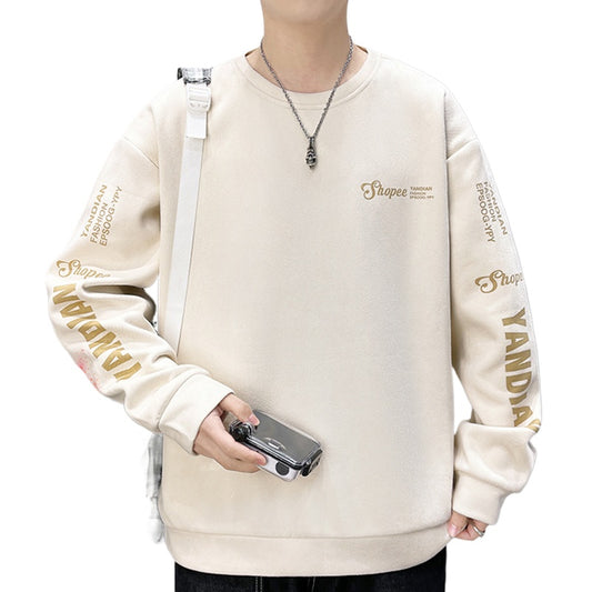 Autumn and Winter Street Trend Suede Sweater Men's Loose Versatile Top