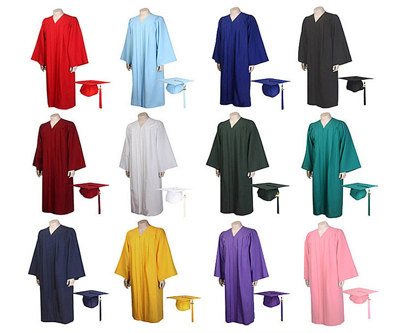 New Woven Bachelor's Clothing Adult Graduation Clothing University Degree Clothing Set Graduation Robe Academic Clothing