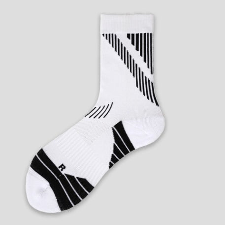 Sports Socks Men's Medium Tube Towel Bottom Sweat-absorbing and Breathable Women's Badminton Shock-absorbing and Non-slip Professional Combat Running Socks