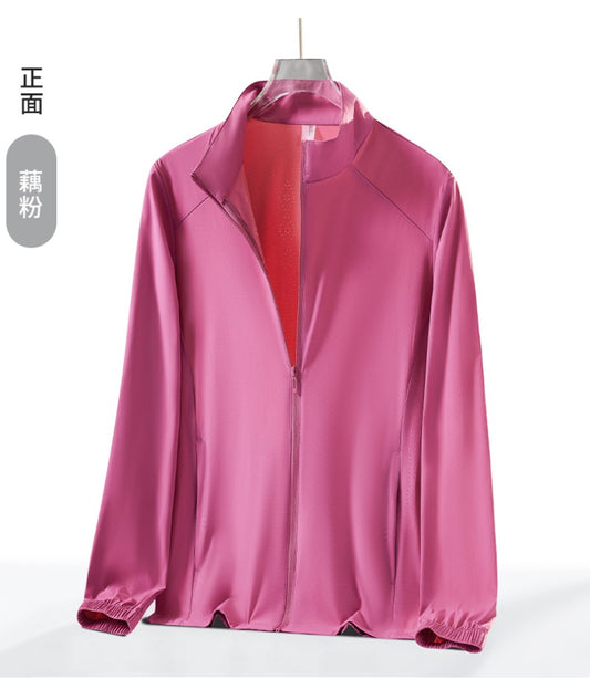 New UPF50 + Summer Couple Quick-Drying Ice Silk Cool Skin Clothing Hatless Sunscreen Clothing