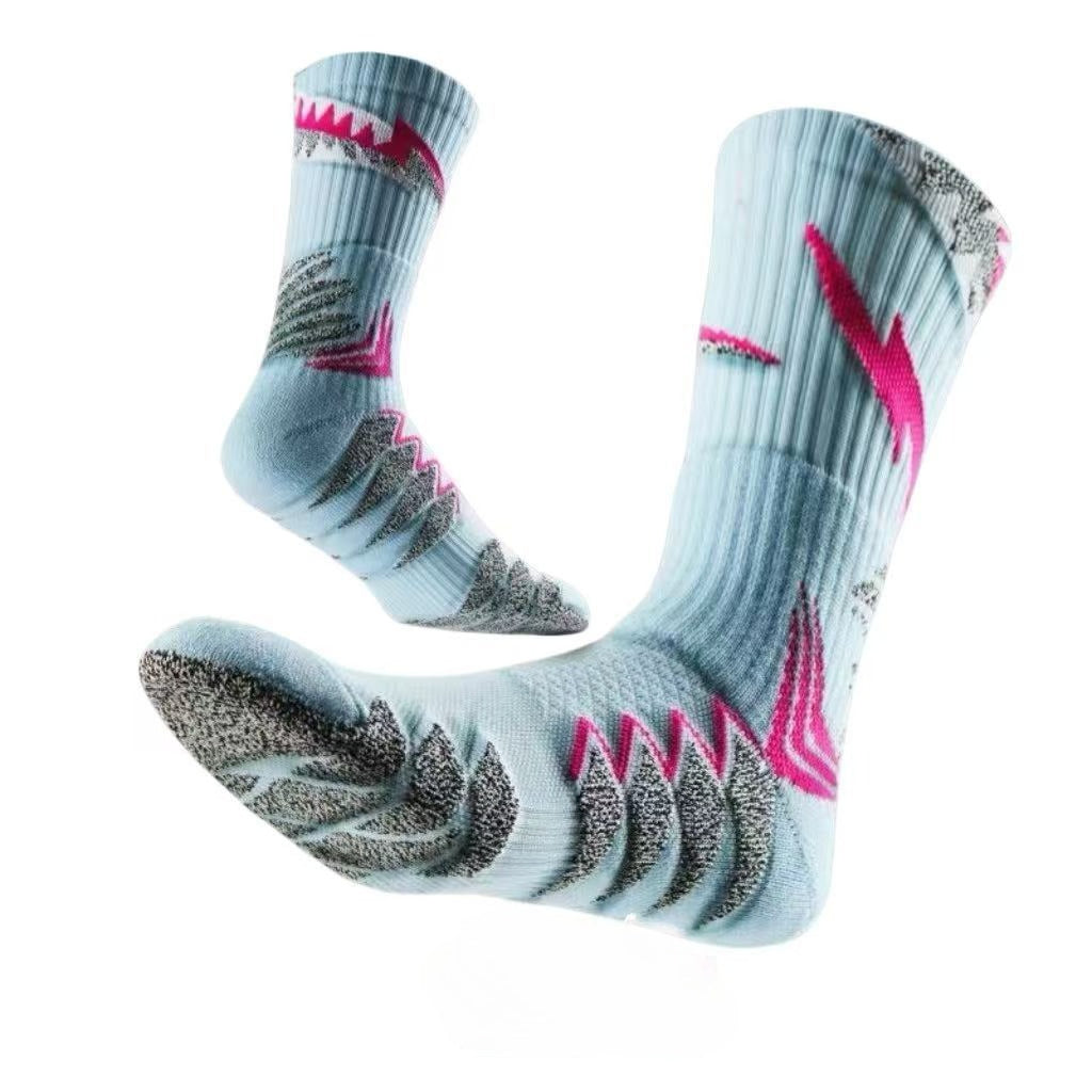 Professional practical towel bottom basketball socks wear-resistant ultra-thick sports deodorant non-slip breathable shock-absorbing terry socks