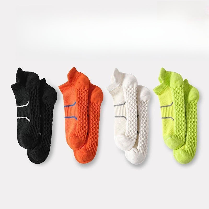 Towel Bottom Socks Men's Sports Solid Color Sweat-absorbing Women's Professional Basketball Running Socks-3prs