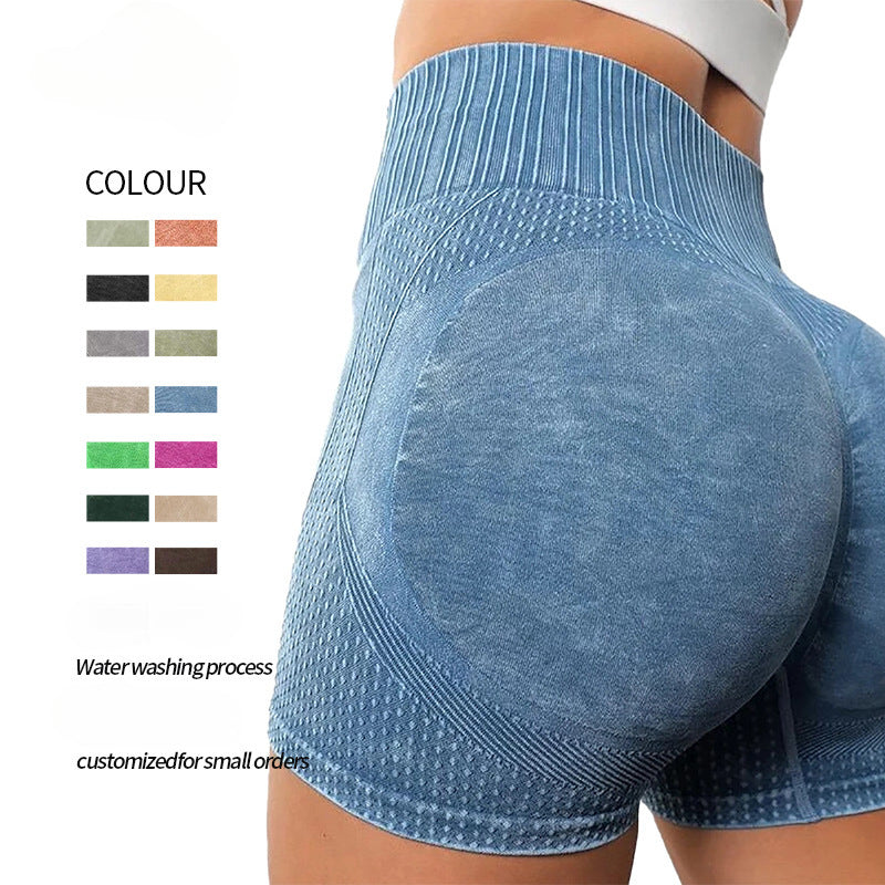 Trending High Waisted Yoga Pants: Quick-Dry Hip Lift Shorts for Running | Moisture-Wicking Fitness Activewear | Sexy Sports Design