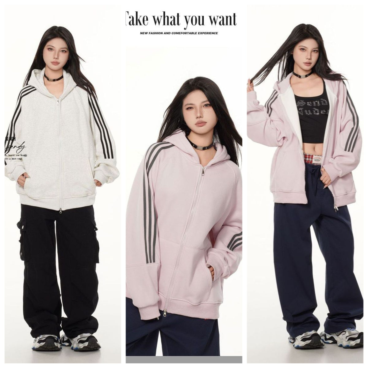 Fleece Hooded Men's and Women's Sweaters Zipper Baseball Jersey Cardigan Jacket