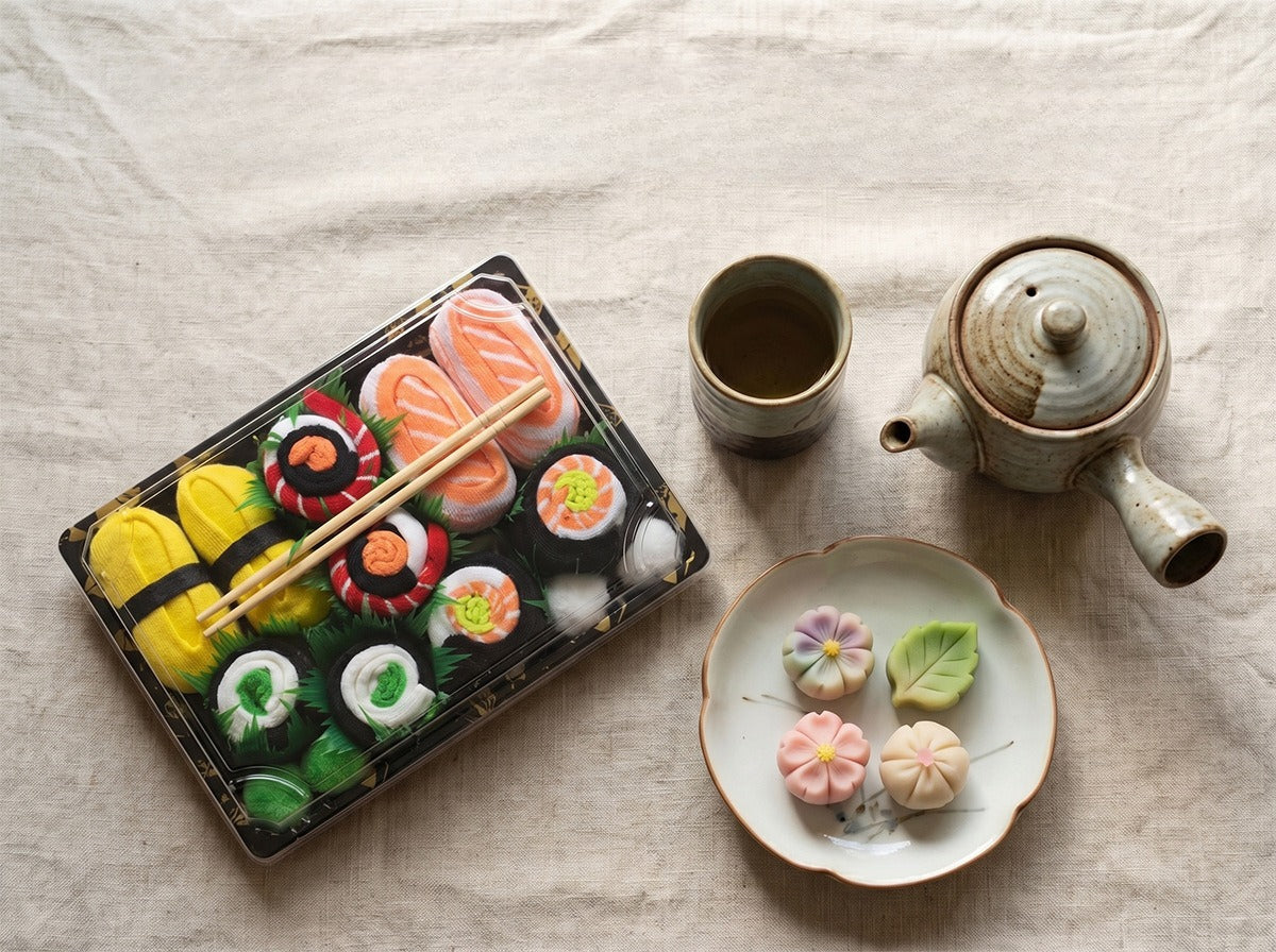 Creative Food Sushi Salmon Socks Women's Ins Tide Socks Skateboard Sports Socks Girls Stockings Stripes
