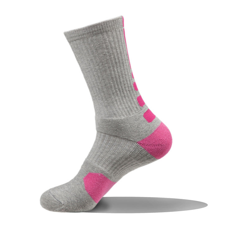 Professional Basketball Socks Men's Short Medium and Long Tube Thickened Towel Bottom Elite Socks Outdoor Running Men's Sweat-absorbing Sports Socks