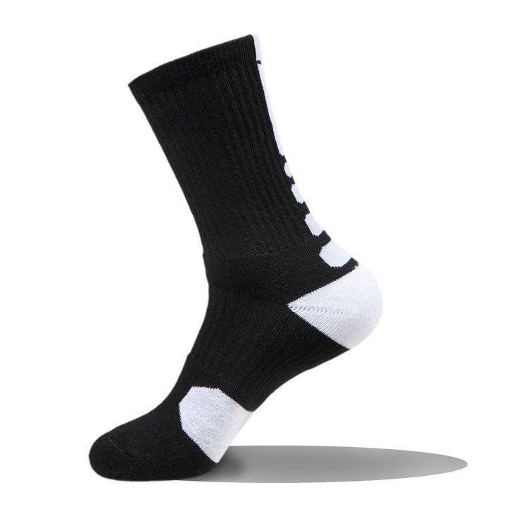 Professional Basketball Socks Men's Short Medium and Long Tube Thickened Towel Bottom Elite Socks Outdoor Running Men's Sweat-absorbing Sports Socks