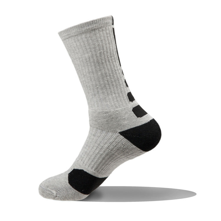 Professional Basketball Socks Men's Short Medium and Long Tube Thickened Towel Bottom Elite Socks Outdoor Running Men's Sweat-absorbing Sports Socks