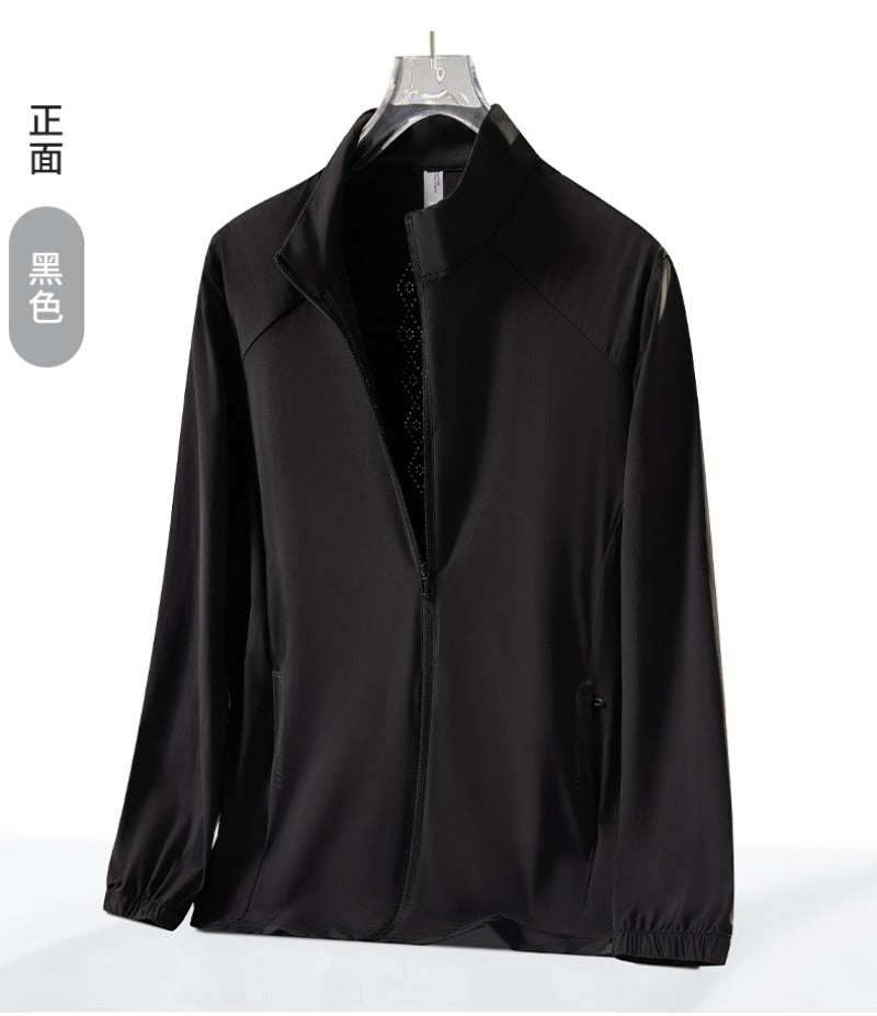 New UPF50 + Summer Couple Quick-Drying Ice Silk Cool Skin Clothing Hatless Sunscreen Clothing