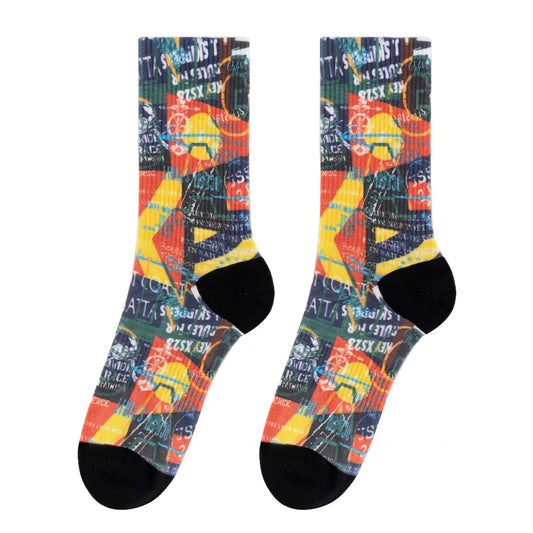 High Quality Custom 360 Digital Printing Socks Fashion Personlity Student Street Skateboarding Sports Socks