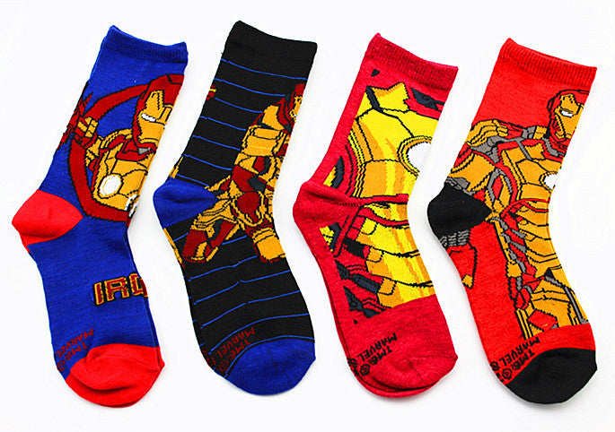 New Style Custom Logo Crew Cotton Men Socks Personalized Cartoon Character Pattern Socks