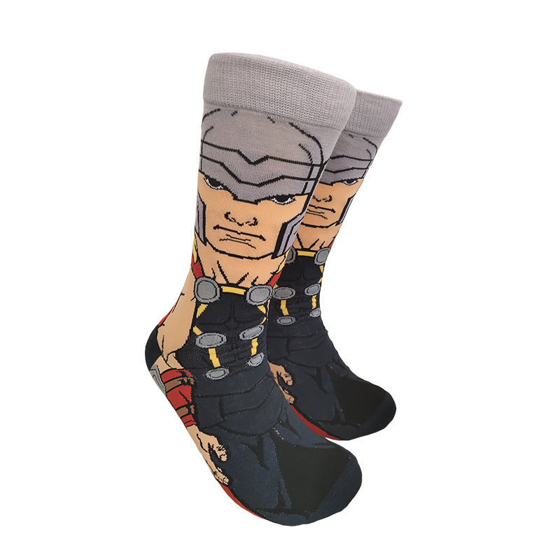 Medium tube socks men's and women's trendy brand stockings personalized European and American men's and women's socks sports skateboard socks