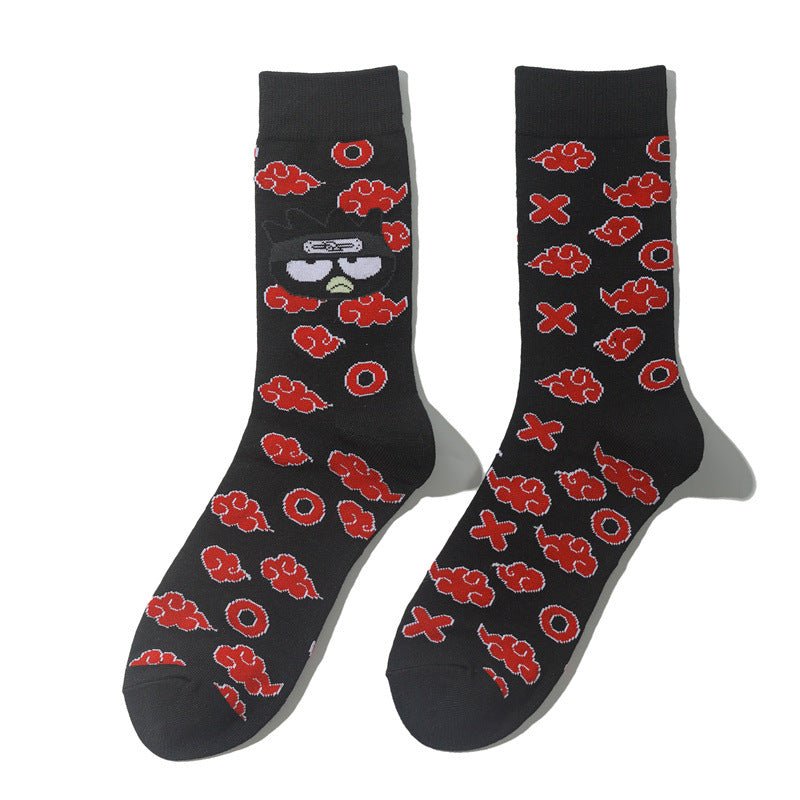 Female Cotton Day Cartoon Tube Socks Male Naruto Anime Socks Animation Tide Socks Manga Socks-5PRS