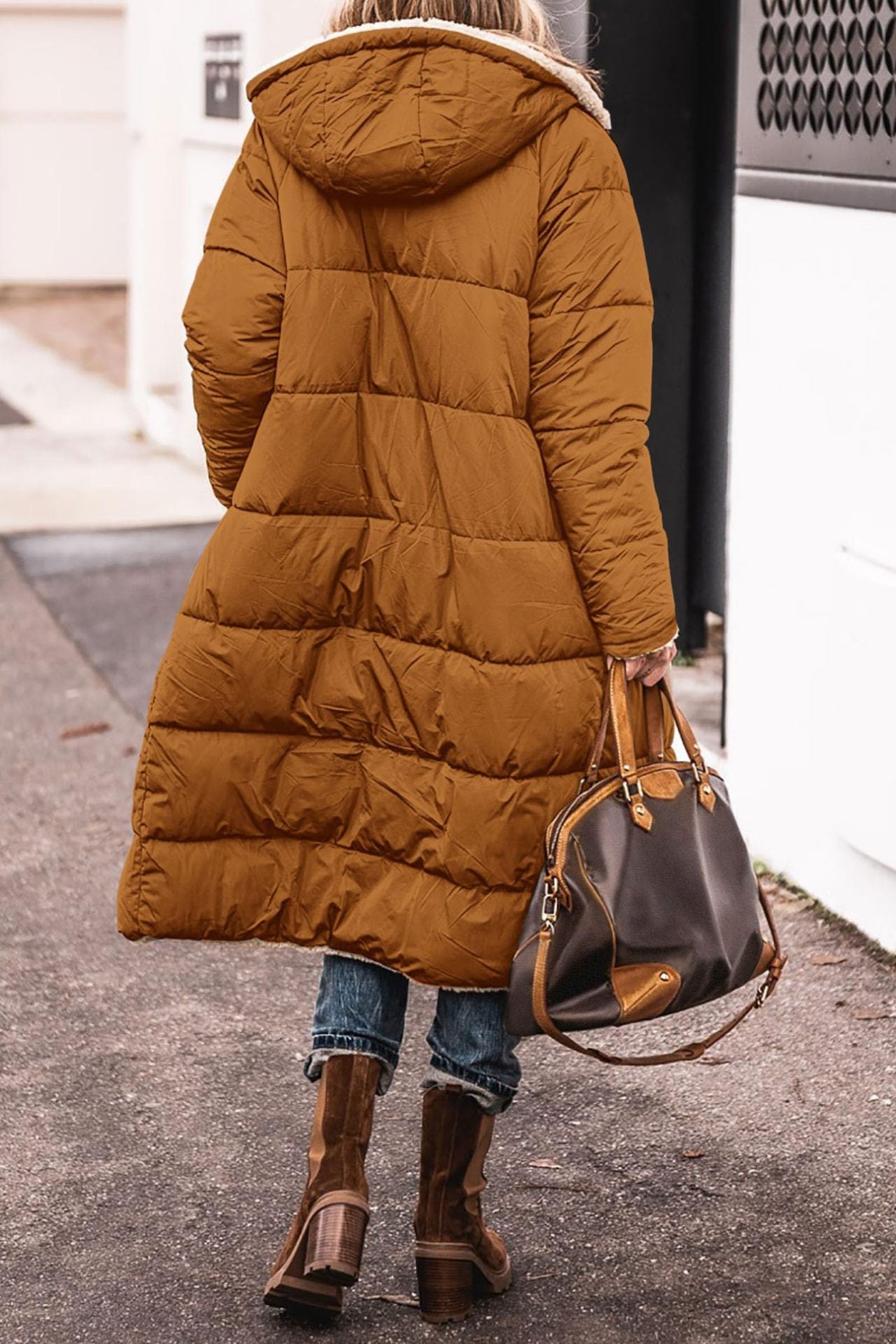 Solid Color Hooded Cotton Clothes, Long Sleeves, Double-sided Wear, Slim Fit, Eight Colors, Five Yards, Thickened Coat.