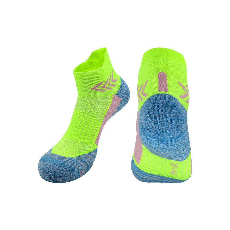 Marathon Professional Running Socks Breathable Towel Bottom Non-slip Sports Socks Adult Short Tube Socks Short Socks