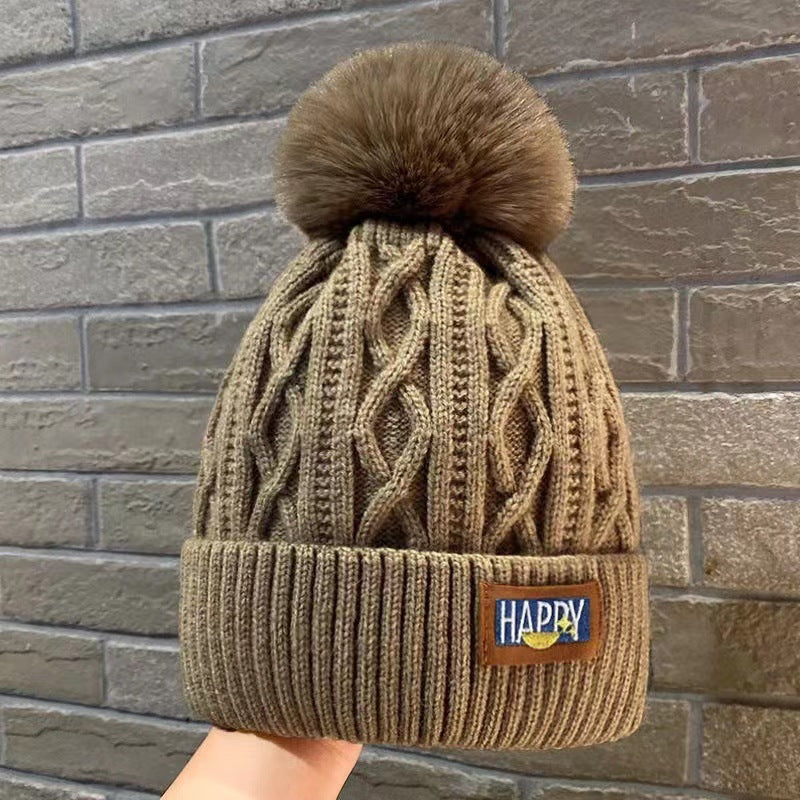 Fair Island Style Knitted Hat Children's Retro Dual-purpose Bag Hat Warm Wool Hat Ear Protection Street Style