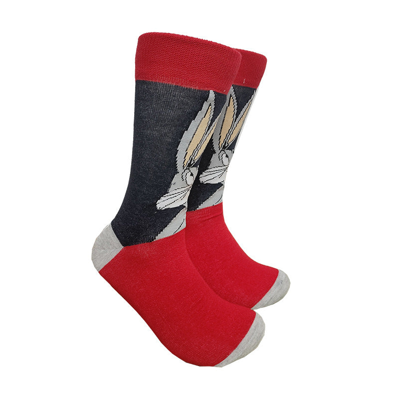 Medium tube socks men's and women's trendy brand stockings personalized European and American men's and women's socks sports skateboard socks