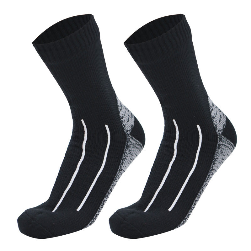 Waterproof Socks Medium Tube Ski Socks Cycling Camping Sports Wading Water Breathable Warm Outdoor Rain Socks for Men and Women