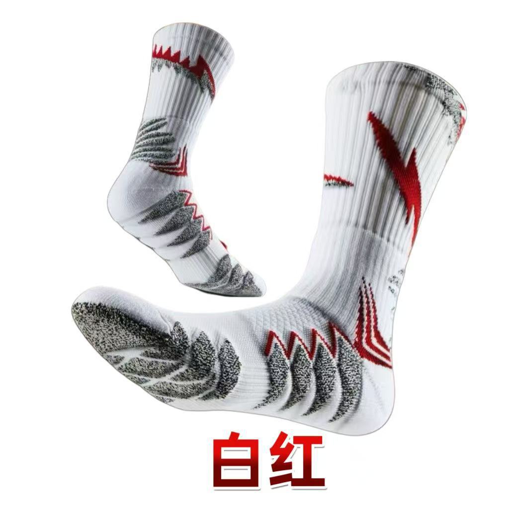 Professional practical towel bottom basketball socks wear-resistant ultra-thick sports deodorant non-slip breathable shock-absorbing terry socks