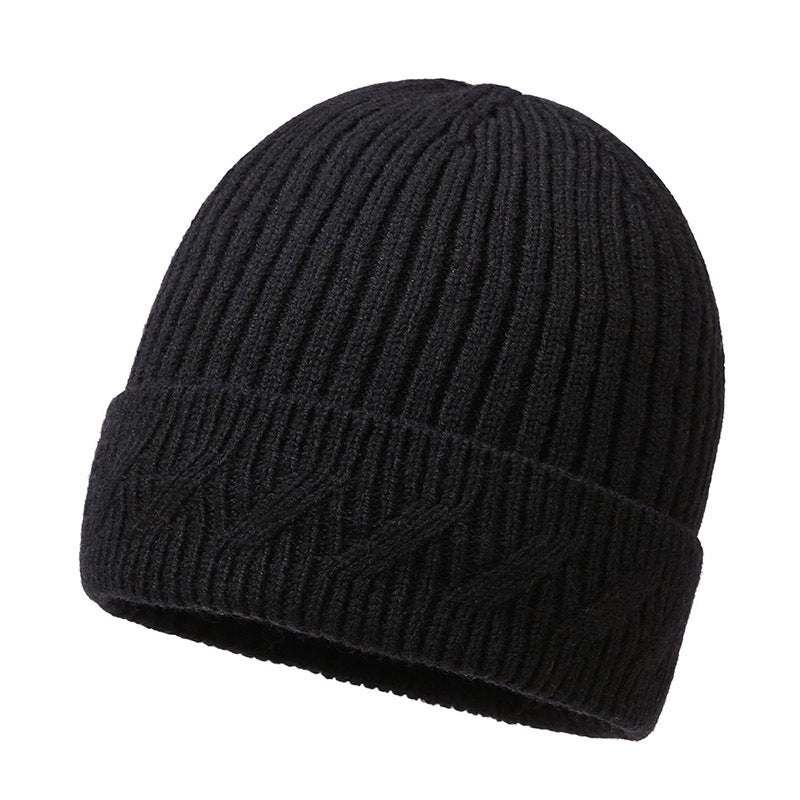 Men's Knitted Hat Winter Travel Warm Pullover Hat Outdoor Sports Youth Solid Color Simple Hat