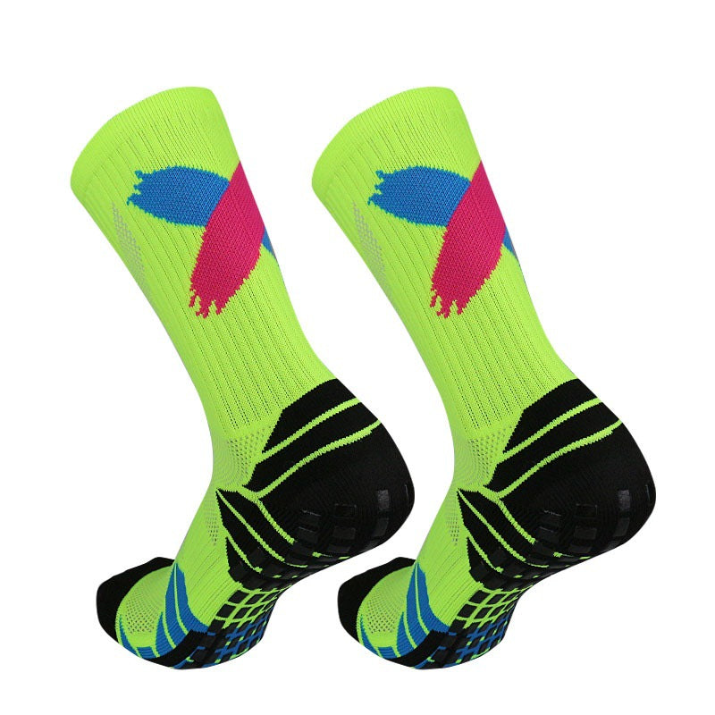 Professional Non-slip Football Socks High Tube Sports Actual Combat Basketball Socks Colorful Towel Bottom Breathable Elite Men and Women Medium Tube