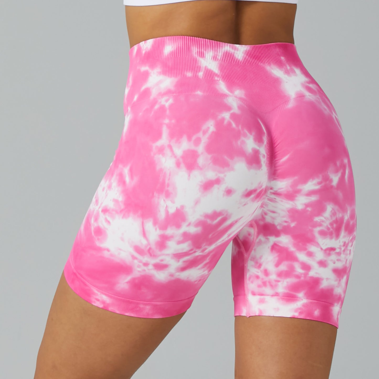 Statement Print Yoga Shorts｜High-Waist Hip Shaper Leggings｜Breathable Cool Max｜Workout & Daily Looks