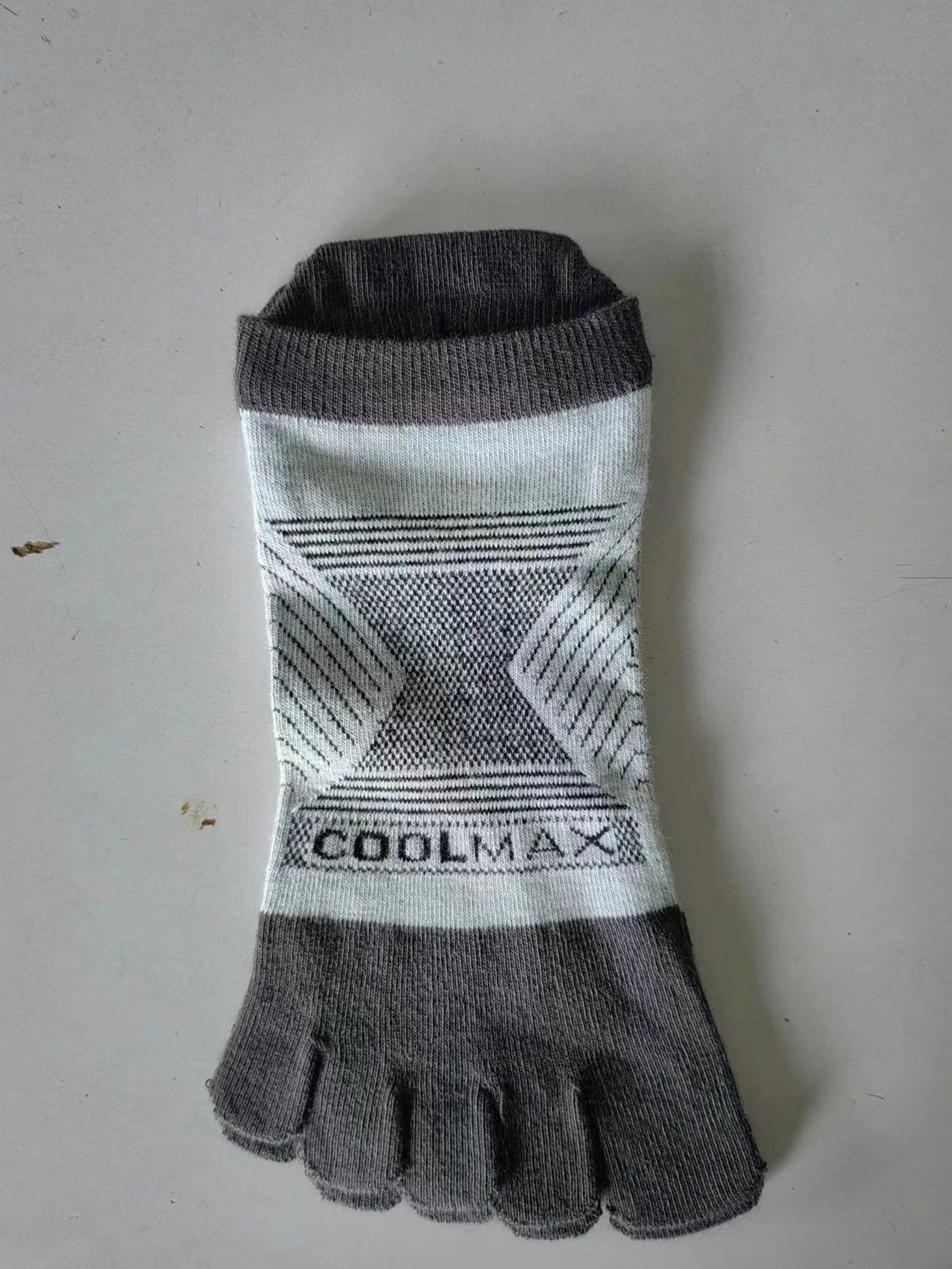 Sports Five-finger Men's CoolMax Mountaineering Marathon Socks Short Tube Women's Outdoor Professional Running Sub-toe Socks-3prs